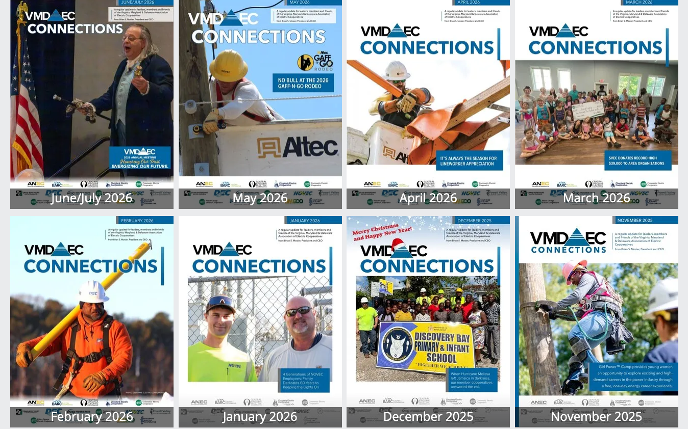 VMDAEC Connections Archive Covers
